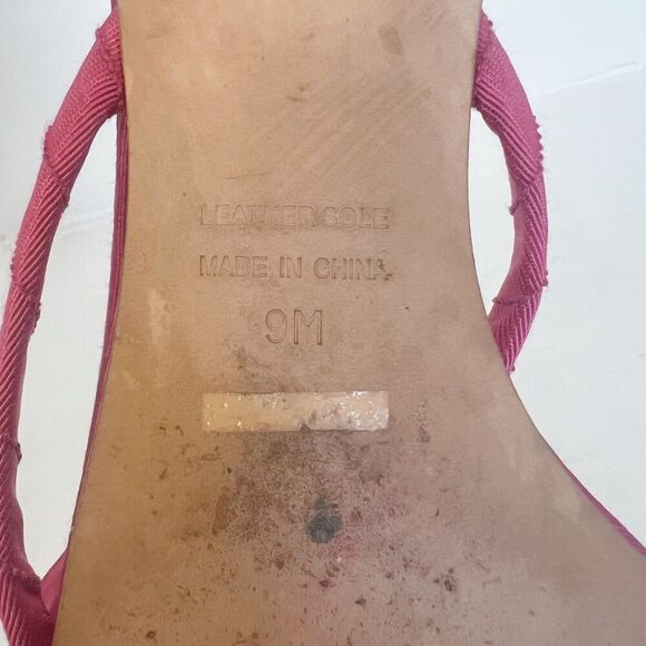 Badgely Mischka Isabel Sandal Pink Flip Flop Flower Women's Size 9 - Picture 4 of 7